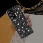 Prabangus Bling Glitter telefono dėklas, skirtas Samsung Galaxy S23 S22 S21 FE Ultra Plus A14 A23 A33 A53 A73 A22 A32 A53 A72 A12 A51 M23 M32 4G 5G mink&scaron;tas TPU dangtelis Samsung Galaxy A14 5G juoda