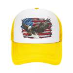 Individualizuotos &bdquo;USA Eagle&ldquo; Amerikos vėliavos beisbolo kepuraitės &bdquo;Hip Hop Unisex WoUnisex&ldquo; reguliuojamos &bdquo;Trucker Hat&ldquo; rudeninės &bdquo;snapback&ldquo; kepuraitės Trucker Hat