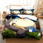 kemila 3D patalynė Mano kaimynas totoro komplektai antklodžių užvalkalų komplektas su pagalvių užvalkalu Dviejų lovų pilna karalienė patalynė AU single 140x210