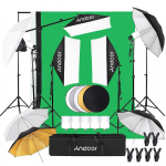 Andoer Profesionalus Studio Photography Softbox &scaron;viestuvų rinkinys, kuriame yra 50*70 cm mink&scaron;tųjų dėžių / fotografija EU Plug
