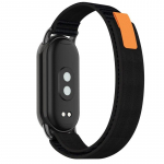 Nailono dirželis, skirtas Xiaomi Mi Band 8 apyrankei, metalinei galvutei, keičiamas apyrankės diržas, skirtas Xiaomi Miband 8 Mi Band 8 dirželiui For Mi Band 8/8NFC juoda