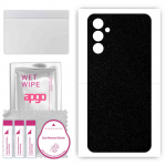 apgo Protective Skin Sticker for the back compatible with Samsung Galaxy M14, Wrap Film, Foil, Vinyl - Pattern Matte Black