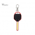 Mini LED žibintuvėlis su raktų pakabučiu, itin ry&scaron;kus, didelio liumenų 2 režimai, kompakti&scaron;kas, ne&scaron;iojamasis lauko žibintuvėlis COB avarinis raktų pakabuko ap&scaron;vietimas raudona