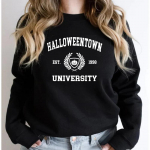Helovino universitetas Crewneck megztinis Helovinas Hoodie Moliūgų megztiniai Moteri&scaron;ki rudens megztiniai Grafinis laisvalaikio megztinis XXXL pilka spalva