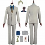 Nanami Kento Cosplay Kostiumas Anime Cosplay Jujutsu Kaisen Kostiumas Vyri&scaron;kas Kostiumas Mar&scaron;kiniai Kelnės Diržas Kaklarai&scaron;tis &Scaron;ventės Perukas Kostiumas L-(Costume+Wig)