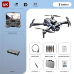 2024 m. S1S mini dronas HD ESC dviguba kamera be &scaron;epetėlių kliūčių i&scaron;vengimo i&scaron; oro WIFI FPV sulankstoma keturkopterio nuotolinio valdymo sraigtasparnio žaislo dovana 6K-1 Battery