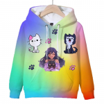 3D žaidimas Aphmau Print Hoodie Vaiki&scaron;ki megztiniai su gobtuvu Animaciniai filmukai Anime megztiniai Pavasario rudens Vaiki&scaron;ki drabužiai Harajuku megztiniai su gobtuvu 100