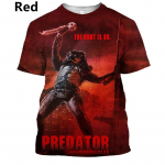 Nauji vasariniai &bdquo;Predator&ldquo; 3D spausdinimo mar&scaron;kinėliai, kasdieniai, juokingi, vyri&scaron;ki, moteri&scaron;ki, trumpomis rankovėmis, didelio dydžio drabužiai, vir&scaron;utiniai mar&scaron;kinėliai, kvėpuojantys ir vėsūs L