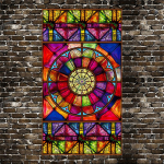 Retro Europos bažnyčios dažytos elektrostatinės matinės vitražų plėvelės PVC lipnios namų folijos lipdukai 40X60CM