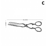 Vintažinio stiliaus vaisių salotų torto spaustukas bufeto maisto žnyplės paauksuotas užkandžių spaustukas salotų pyragaičių žnyplės kepimui kepsnių kepimui virtuvės įrankis