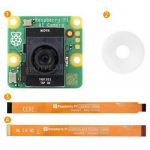 Originali Raspberry Pi AI kamera su IMX500 sensoriumi ir RP2040, 12MP