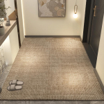 Auk&scaron;čiausios kokybės neslystantis, purvui atsparus, pjaustomas įėjimo durų kilimėlis su medžiaginiu pagrindu - Lengvai valomas prie&scaron;kambario kilimas 100x120cm Belgium velvet