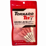 TORNADO TEE Autenti&scaron;kas Tornado Tee Monofilamentinis Ilgo Smūgio Golfo Tee 2024 Raudonas Baltas [Japonijos Spalva] 5 vnt. pakuotė & (3,25 colio) beige