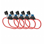 Automobilio saugiklių laikiklis Mini a&scaron;menų adapteris Atspari purslams dėžutė 12V 30A Inline atjungimo jungiklio lizdas Drėgmei atsparus Vandeniui atsparus saugiklių lizdas