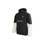 Adidas Originals Trefoil Logotipo Laisvalaikio Sportinis Vėjo Striukė su Gobtuvu Vyri&scaron;kos Striukės Juoda GN2429 XS