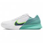 NikeCourt Air Zoom Vapor Pro 2 HC Baltos spalvos, i&scaron;plautos žalios spalvos vyri&scaron;ki sportbačiai Green-Strike Midnight-Navy DR6191-103 43