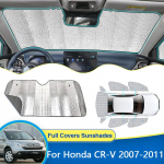 Langų deflektoriai Honda CR-V CRV MK3 2007~2011 Priekiniai saulės skydeliai Apsauga nuo saulės Užuolaidos Automobiliui Rear Widow 4pcs