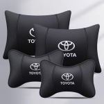Toyota Corolla ir Vios automobilio kaklo ir juosmens atramos pagalvių rinkinys Toyota Logo - Four-Piece Set Suede