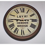 Lancashire & Yorkshire geležinkelio LYR Viktorijos laikų stiliaus laikrodis, Hebden Bridge stotis