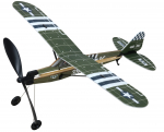Ikeda Kogyo Modelinių lėktuvų Aviatorius Piper Cub UAB. [Žaislas/Kūrybinis rinkinys/Rankdarbis/Lėktuvas] J-3 žalia