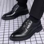 Prabangūs vyri&scaron;ki odiniai batai Eleganti&scaron;ki įsispiriami vyri&scaron;ki laisvalaikio Oxford tipo batai Mocasinas Vyri&scaron;ka avalynė Smailianosiai batai vyrams Ruduo 38 juoda