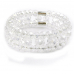 Les Tr&eacute;sors De Lily [I2758] - Bracelet cr&eacute;ateur 'Sissi' blanc cristal balta