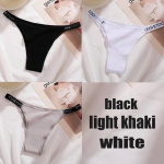 FINETOO 3Vnt./komplektas Medvilninės kelnaitės kelnaitės Moteri&scaron;kos apatinės kelnaitės Moteri&scaron;kos Sexy Knickers Moteri&scaron;kos strypai Apatiniai Vienspalviai Intymus apatinis trikotažas M