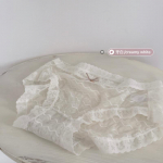 Nėriniai Apatiniai Moteri&scaron;ki Vasariniai Ploni Patogūs Medvilniniai Klyneliai Vidutinio Juosmens Seksualūs Besiūliai Tinklelio Kelnaitės one size balta