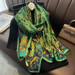 Moteri&scaron;kas &scaron;ilkas žiemos &scaron;alikas Prabangus dizainas Spausdinti Lady Beach skara &Scaron;alikai Madingi Smooth Foulard Moteri&scaron;ka