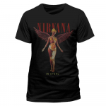 Nirvana In Utero Kurt Cobain Rock Metal Tee Unisex mar&scaron;kinėliai S