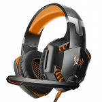 Žaidimų ausinės Žaidimų ausinės Žemieji dažniai Stereo Vir&scaron; galvos ausinės PC Ne&scaron;iojamasis kompiuteris Mikrofonas Laidinės ausinės kompiuteriui PS4 Xbox oranžinė