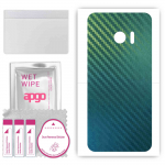 apgo Protective Skin Sticker for the back compatible with HTC 10, Wrap Film, Foil, Vinyl - Pattern Carbon Chameleon CAKA1