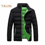 Moteri&scaron;ka medvilninė striukė su stačia apykakle, ilgomis rankovėmis, pastorintas medvilninis paltas, užsegamas užtrauktuku, su &scaron;oninėmis ki&scaron;enėmis, vir&scaron;utinis drabužis, &scaron;iltas paltas M juoda/mėlyna