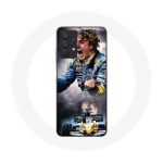 Coque Maniacase pour Samsung Galaxy A32 4G Formule 1 Fernando Alonso Pilote F1 juoda