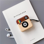 Belaidis &bdquo;Bluetooth&ldquo; ausinių silioninis dėklas, skirtas &bdquo;Airpods 1/2/3/Pro&ldquo; apsauginis dangtelis, fotoaparatas &bdquo;Insta&ldquo; ausinių dėklas, skirtas &bdquo;Airpods Pro 2&ldquo; For Airpods 1 2