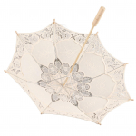 Lady Wedding Lace Umbrella Skėtis Skėtis nuo Saulės Skėčiai Vakarėlis Vestuvių Fotografavimo Dekoras(Ivory Didelis) Large