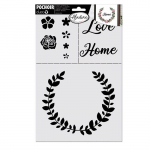 Pochoir de d&eacute;coration - Couronne