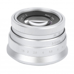 NEWYI 35 mm F1.6 Mark II optinio stiklo didelės diafragmos fiksuoto fokusavimo rankinio peizažų humanistinis fotoaparatas M4/3-mount sidabras