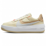 Nike Air Force 1 PLT.AF.ORM Coconut Milk moteri&scaron;ki sportbačiai kreminės spalvos su ratanu ir baltu atspalviu DZ2755-121 38.5