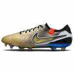 Nike Tiempo Legend 10 Elite FG Golden Touch Unisex sportbačiai Metalinis-Auksinis-&Scaron;ilkinis Juodas Visi&scaron;kai-Raudonas FJ2515-900 40.5
