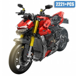 MOC Techninis V4 SP Motociklo Modelis Statybinės Detalės PASIDARYK pats Miesto Sportinis Automobilis Motociklas Detalės Žaislai Vaikams Kalėdinės Dovanos