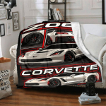 1 vnt. Corvette Z06 automobilio pledas Lengvas flanelinis pledas Mesti pledą ant sofos, lovos, kelionei, stovyklavimui, svetainės, biuro, sofos 130&times;150cm black