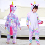 Kigurumi Onesie Vaiki&scaron;kos Vienaragio Pižamos Vaikams Gyvūnai Animaciniai Miegamieji Kostiumai Kūdikiams Žieminiai Mergaičių Licorne Jumspuit 5t