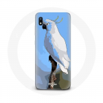 Coque pour Samsung Galaxy A10 Cacato&egrave;s Perroquets blanc Oiseaux