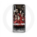 Coque pour Samsung Galaxy A70 La casa de papel affiche personnages
