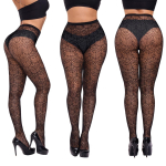 Negabaritinės pėdkelnės Sexy Mesh Lace Fish Net Pėdkelnės moterims Plius dydžio Ilgos kojinės Kojinės Kojinės Antblauzdžiai Pėdkelnės XXXXXL juoda