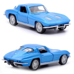 &bdquo;Retro Classic&ldquo;, 1963 m. &bdquo;Chevrolet Corvette C2 Stingray&ldquo; 5 colių metalinio automobilio modeliavimo slėginė ir žaislinė transporto priemonė RMZ city 1:36 lydinio modelio dovanos vaikams