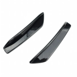 Priekinio buferio &scaron;oninio oro įleidimo dangtelio apdaila Kanardo lipdukas Mercedes For Benz A-Class W177 A160 A180 A200 A250 A35 2019-2021 juoda