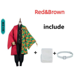 Anime Demon Slayer Kimetsu No Yaiba Tanjirou Kamado Nezuko Cosplay Moterų ir Vyrų Vaikų Kimono Cosplay Kostiumų Helovino rinkiniai M