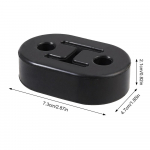 Automobilio i&scaron;metimo vamzdžio pakabos universalai Automobilio i&scaron;metimo vamzdžio tvirtinimo laikiklis i&scaron;metimo izoliatoriaus duslintuvo pakabos transporto priemonės i&scaron;metimo vamzdžio tvirtinimo laikiklis juoda